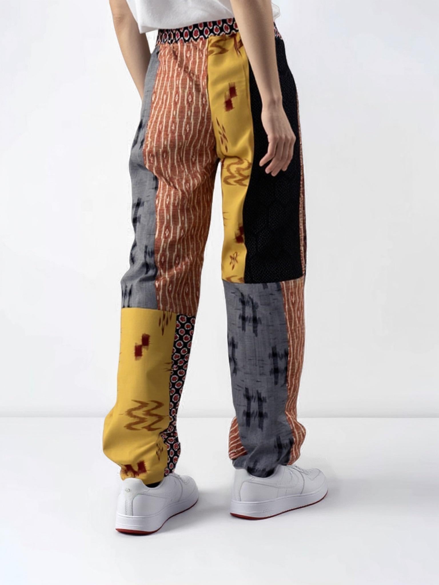 パッチワークパンツ