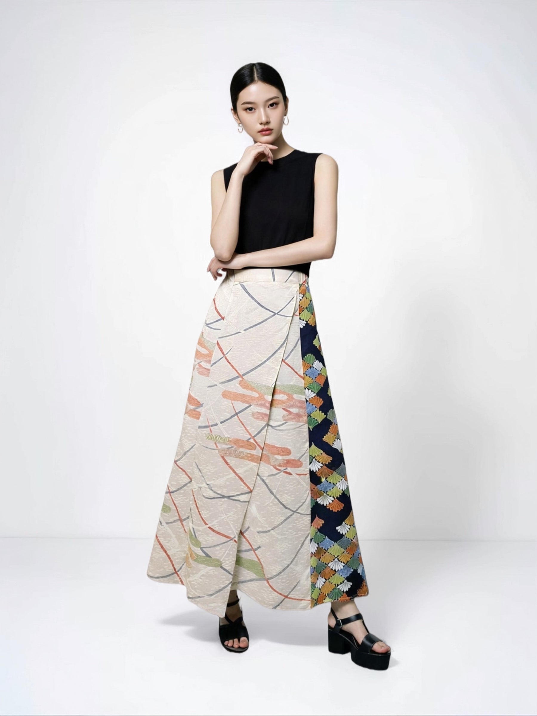 ラップスカート -アイボリー-