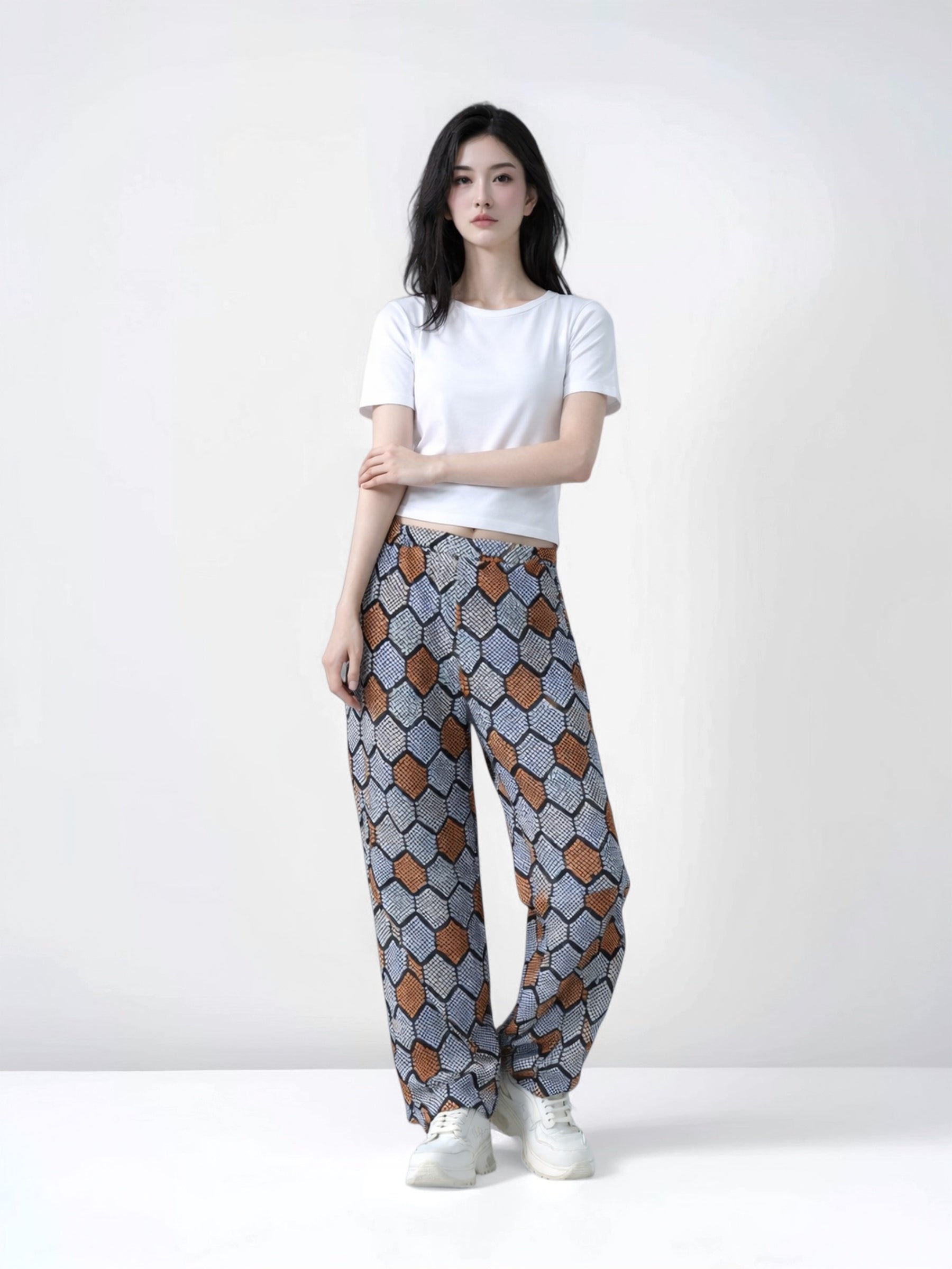 テーパードパンツ -絞り-